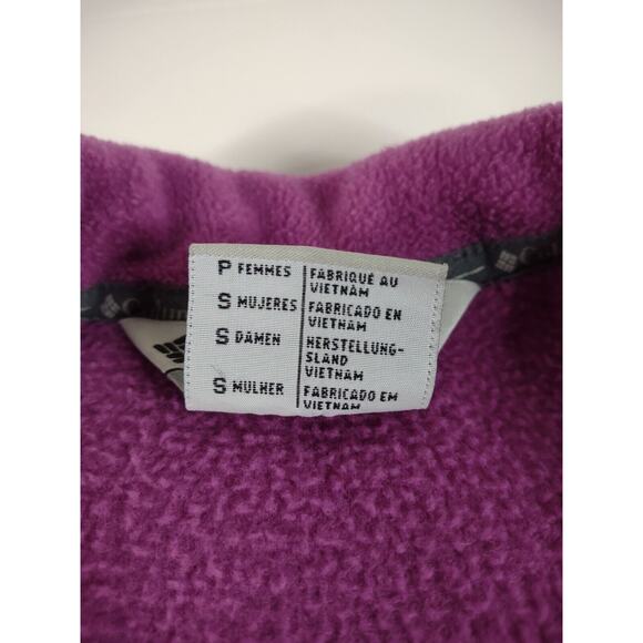 Columbia Vertex Core Interchange Fleece Womens Zip Jacket Purple Gray Sz S - Picture 4 of 10